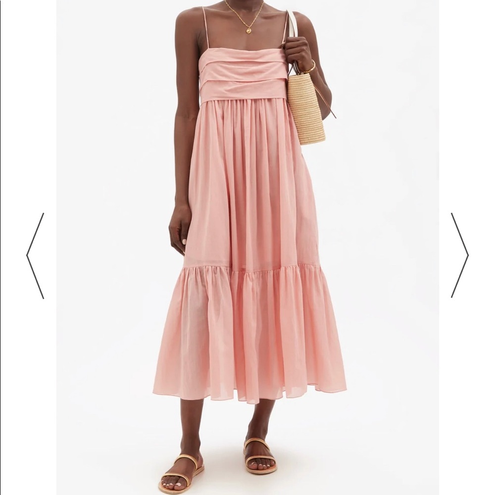 LOUP CHARMANT TIE BACK MIDI DRESS